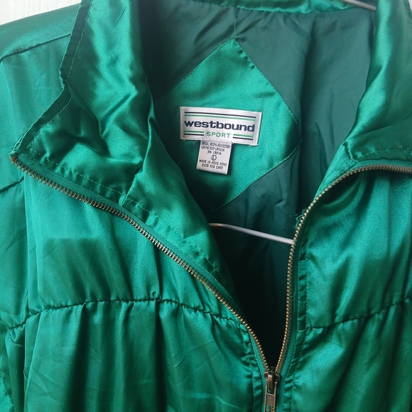 Vintage Westbound Women's Emerald Puffer Jacket - Picture 2 of 4